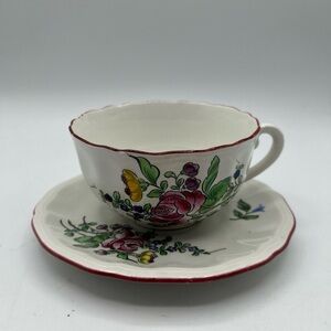 Vintage KG luneville Cup and Saucer made in France